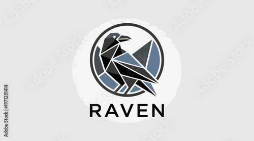 Raven Bird Logo Design.