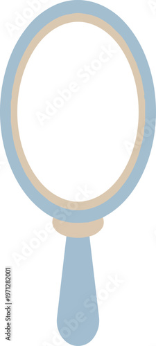 Handheld Mirror with Handle.