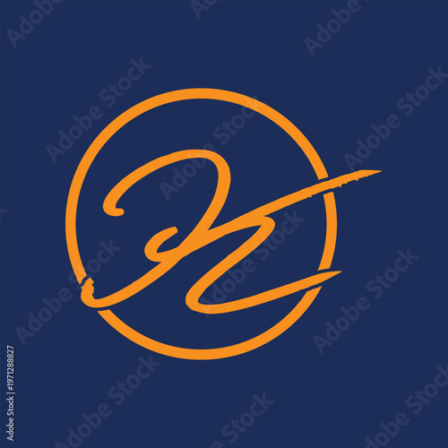 Gold 21st century digital clock on dark blue background number twenty-one circle
