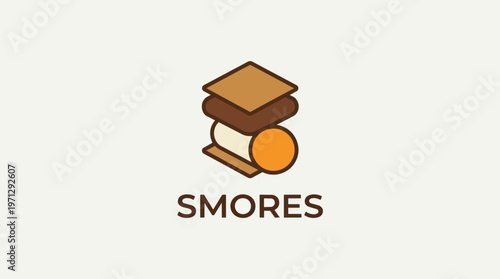 Smores dessert food sweet treat.