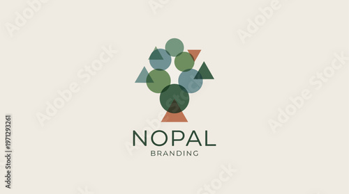 Nopal branding logo design.