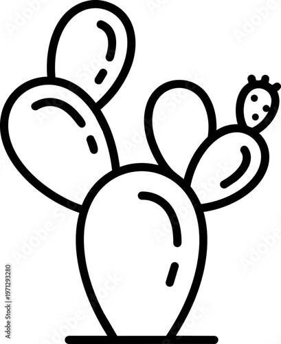 Cactus with ladybug on it.