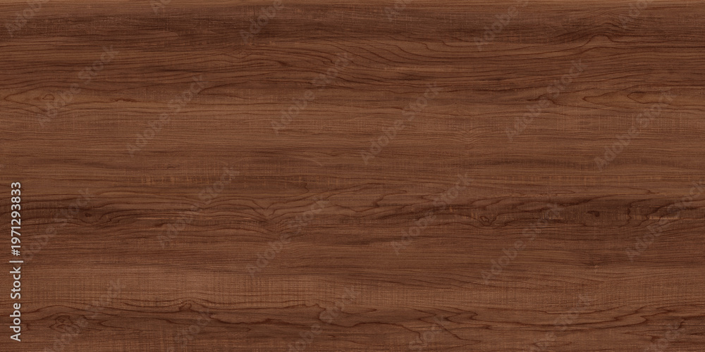 Obraz premium Rich dark walnut wood texture background, polished mahogany timber surface with natural grain, elegant brown wooden panel for interior design mockups
