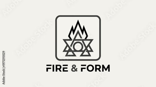 Star of David Fire Symbol.