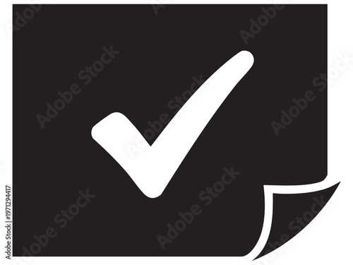 Simple vector illustration of check mark icon