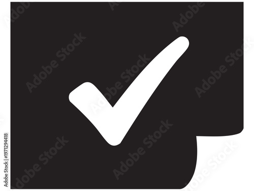 Simple check mark icon vector design element