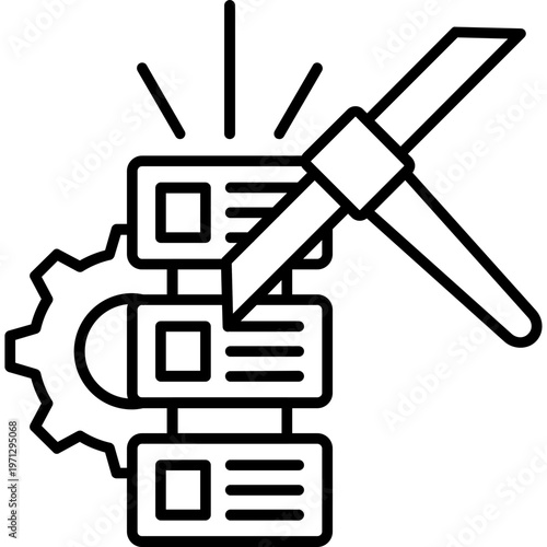 Data Mining Process Outline Icon