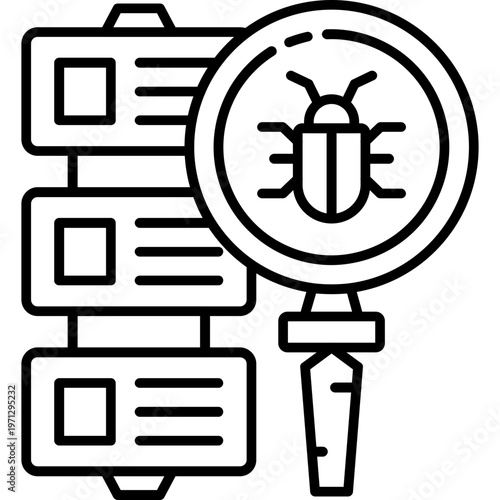 Cloud Debug Terminal Outline Icon
