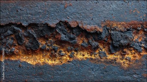 Rusty metal texture with deep corrosion, weathered iron surface with orange oxidation, industrial grunge background for gritty design projects