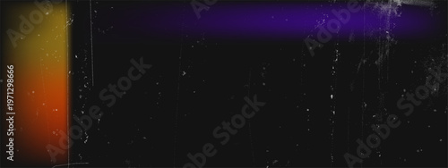 Camera background effect with leak film light and texture grain flare. Dust old paper with photo lint impurity and overlay noise scratch. White picture camera with retro cinema leak and filter.