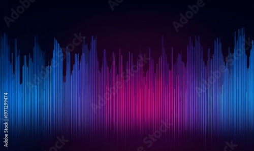 Abstract Sound Wave Gradient Background