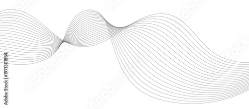 Grey wave line pattern background, flowing abstract curves, subtle stripe design, elegant minimal vector illustration.