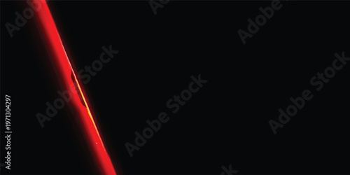 Abstract red and black motion design with white lines featuring fire light and burning fireball animation for an artistic movie opening transition