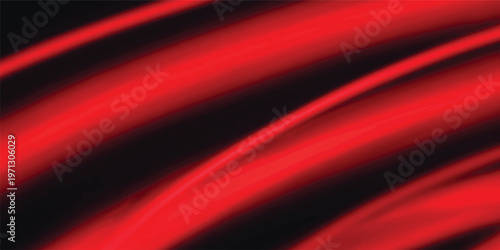 A glowing red abstract design featuring motion wave lines and a 3d silk texture creates an energetic business wallpaper backdrop with a black light art concept