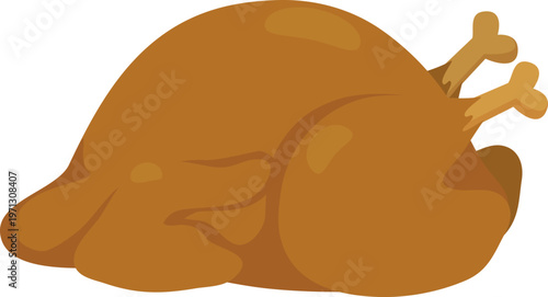 sleeping bear on a white background