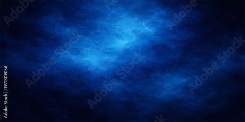 Abstract blue background featuring a light nature cloudscape with a blue sky and sun texture reflecting heaven design