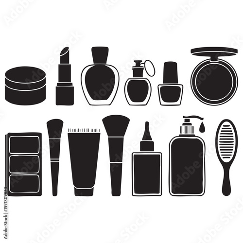 Black and white of various kitchen utensils and appliances kitchen appliances coffee maker