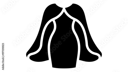 Cape dress evening icon