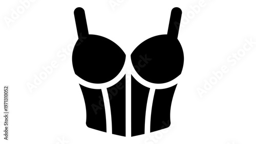 Corset lace top icon