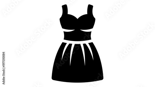 Empire waist dress icon