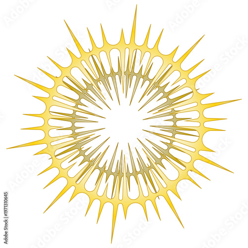 鋭い光が輝く二重の光の輪