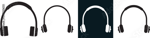 wireless bluetooth headphones with wifi signal flat design, professional vector illustration of audio devices. digital engagement and connectivity symbols, functional interface design elements
