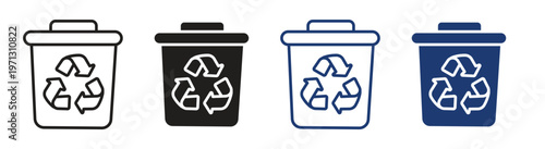 Recycle bins vector illustration .