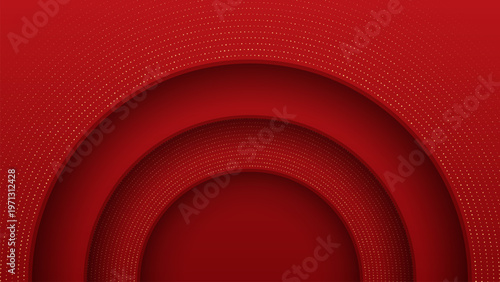 Abstract circular dotted technology background with layered depth. Luxury backkground design. Royal wallpaper design 