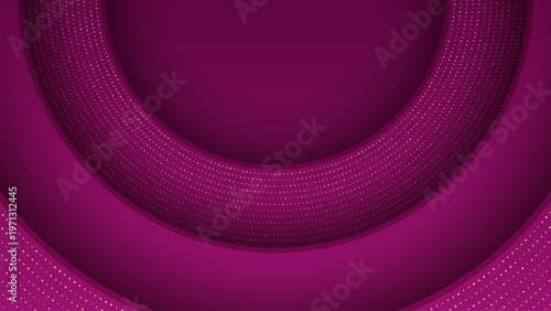 Abstract circular dotted technology background with layered depth. Luxury backkground design. Royal wallpaper design 