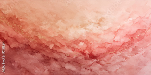 Pink raw chicken breast and pork meat on a plate featuring a red textured grunge pattern design with macro food surface details