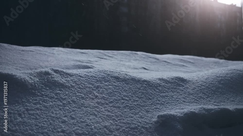 Bright Icy Surface. Detailed Imagery Showcasing Snow And Frost Effects For Seasonal Advertising Campaigns