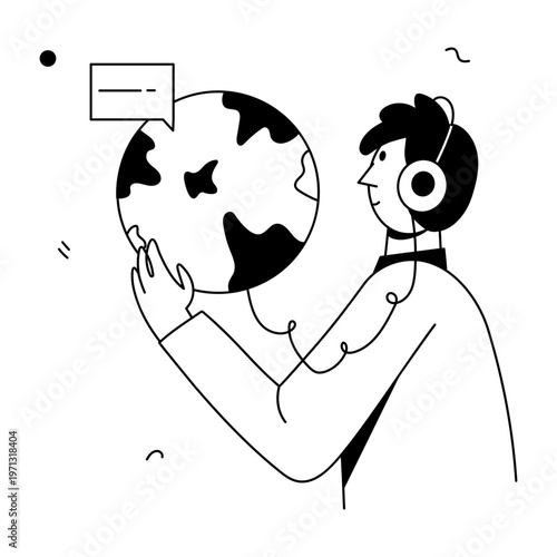 A doodle style illustration depicting a product launch
