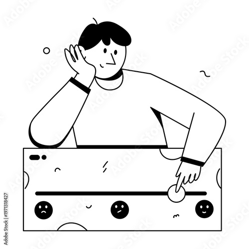 A doodle style illustration depicting a product launch
