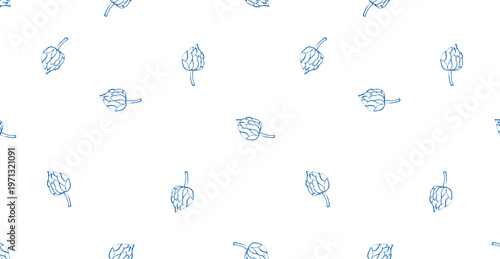 Artichoke pattern in Mediterranean style. Pattern for tablecloths, fabrics, and wallpaper