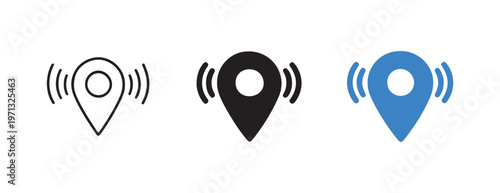  Location Pin Tracking Icons Set