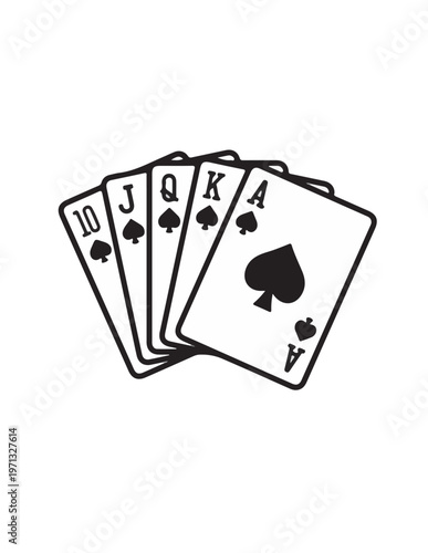 royal flush poker hand