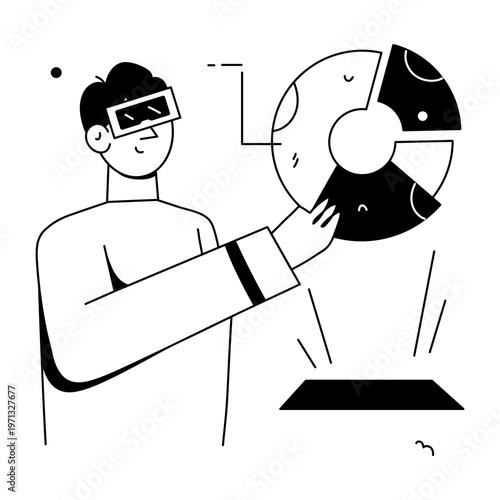 A hand drawn style illustration showing an analysis report
