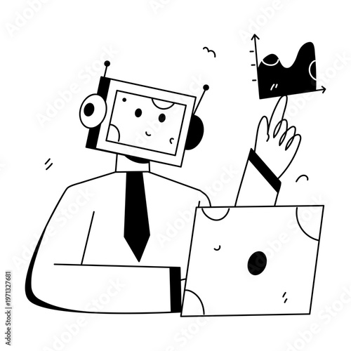 A hand drawn style illustration showing an analysis report
