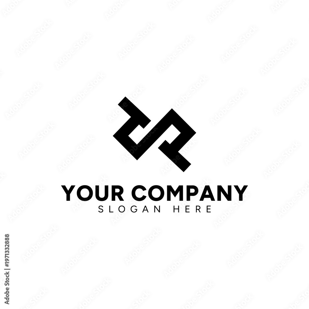 Fototapeta premium Unique logo monogram for creative professionals