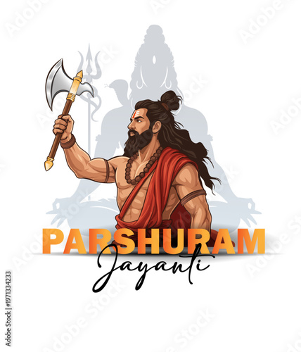 Parshuram Jayanti, Lord Parshuram, Parashurama, Hindu Deity, Lord Vishnu Avatar, Lord Shiva, Mahadev, Trident, Axe Weapon, Parashu, Hindu Warrior, Sage, Brahmin, Akshaya Tritiya, Indian Festival, Whit