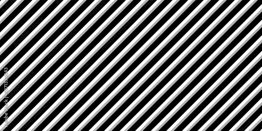 Obraz premium Abstract Black and White Diagonal Stripes Pattern Background. Seamless Geometric Parallel Lines Texture for Minimalist Graphic Design.