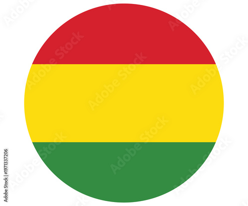 Free Download Flag of bolivia in a circular shape isolated on transparent background - GFXLoad