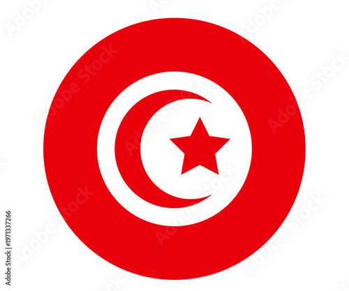 Flag of tunisia with red circle and white center isolated on transparent background Free Download Flag of tunisia with red circle and white center isolated on transparent background - GFXLoad