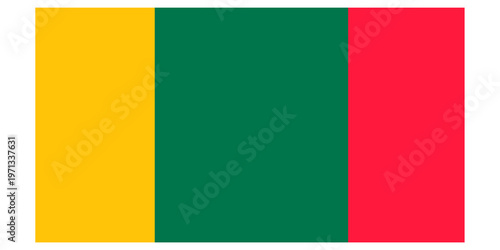 Mali flag illustration of african country