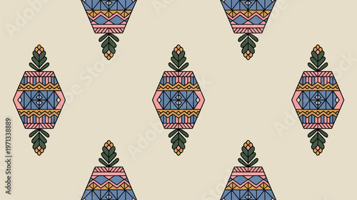 seamless pattern with colorful balloons