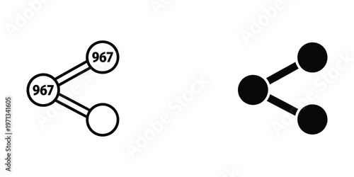 Comparison of labeled and unlabeled graph structures with three nodes and two edges