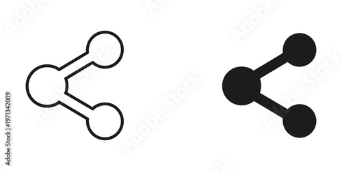 Comparison of filled and unfilled circular node diagrams with three connections