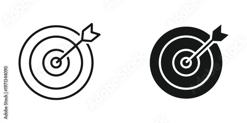 Comparison of precision between a light outline and filled target design in archery.