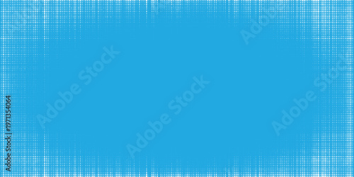 Принти на полотні Abstract blue halftone texture with the dots becoming smaller and more spaced ou