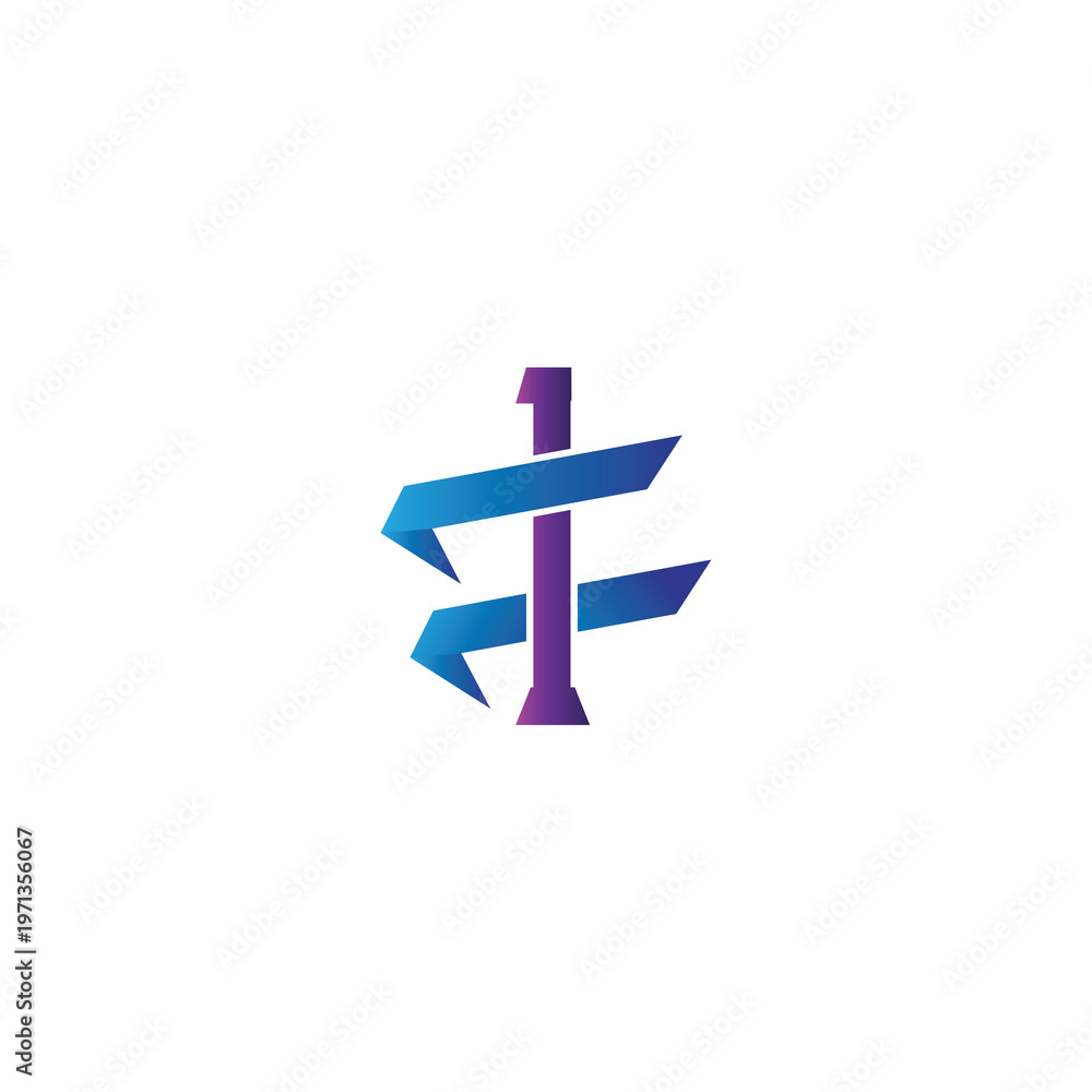 Obraz premium f1 letter logo template vector illustration